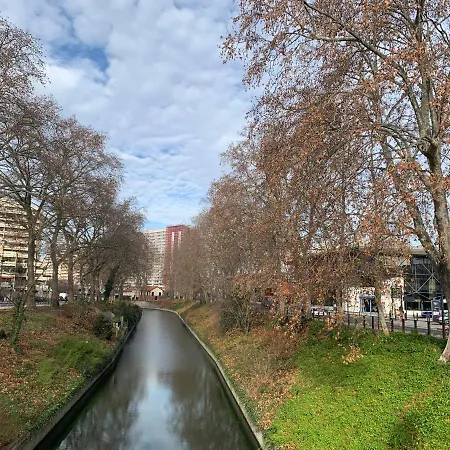 アパート Gare Matabiau Agreable Au Bord Du Canal トゥールーズ